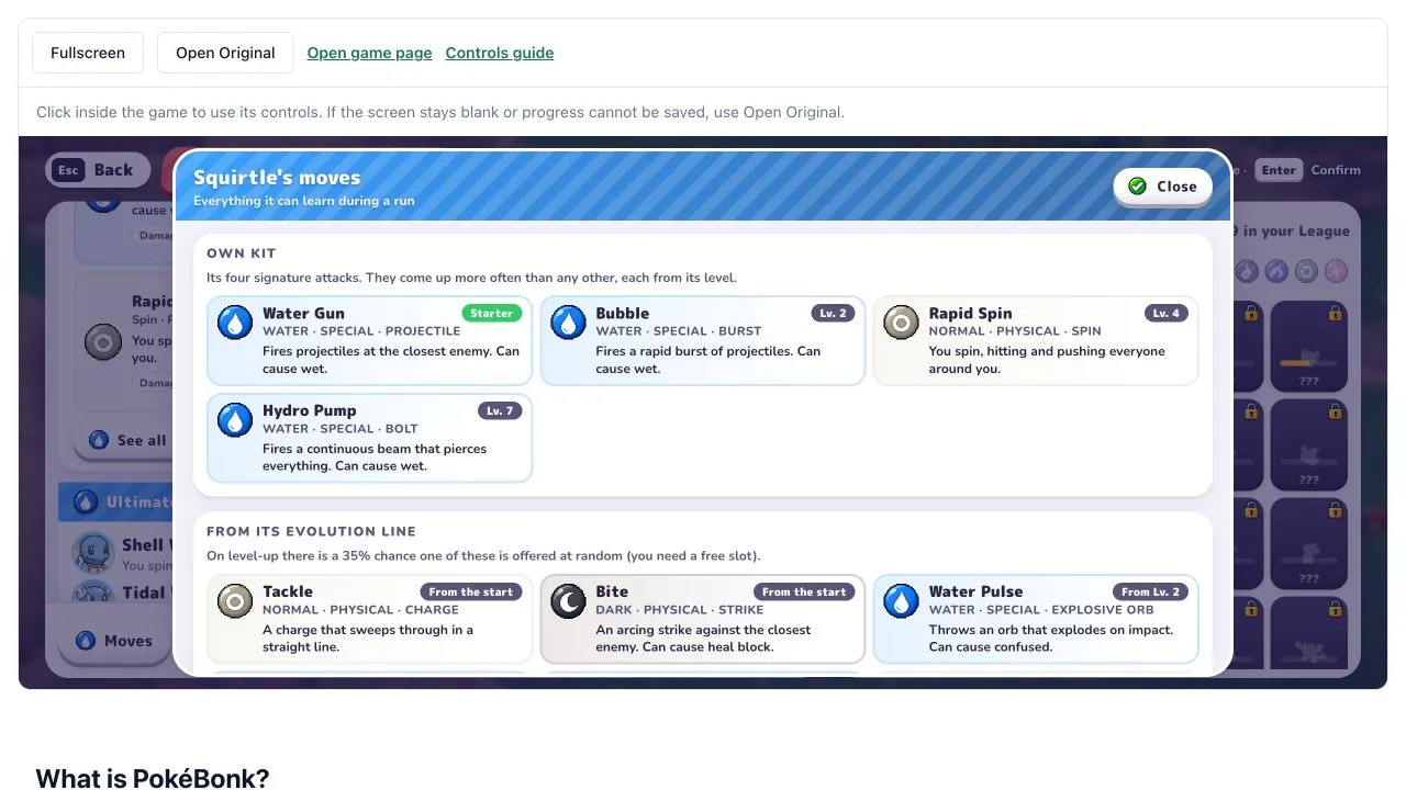 Original v0.6.3 complete move-reference panel: Squirtle